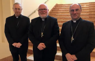 Kardinal Marx mit Erzbischof Gądecki (li.) und dem Primas von Polen und Erzbischof von Gnesen, Wojciech Polak. / Deutsche Bischofskonferenz / Kopp