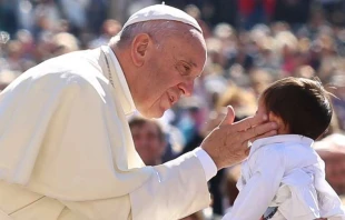 Papst Franziskus bei der Generalaudienz am 20. April 2016 / Daniel Ibanez / CNA Deutsch