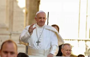 Papst Franziskus bei der Generalaudienz am 29. März 2017 / CNA Deutsch / Lucia Ballester