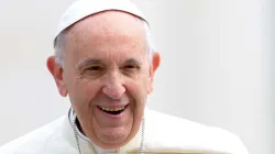 Papst Franziskus auf dem Petersplatz am 22. Mai 2018 / CNA Deutsch / Daniel Ibanez