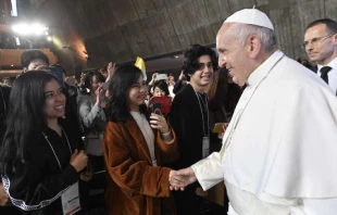 Papst Franziskus trifft Jugendliche in Japan am 25. November 2019 / Vatican Media