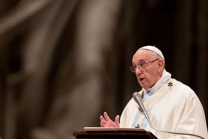 Papst Franziskus predigt im Petersdom am 1. Januar 2018
