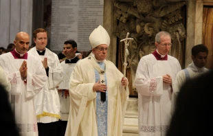 Papst Franziskus im Petersdom am 1. Januar 2018. / Susanne Brucker / CNA Deutsch