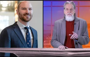 Christian Peschken (rechts) im EWTN-Gespräch mit Paul Coleman, Rechtsanwalt und Geschäftsführer von ADF (Alliance Defending Freedom) International, in Wien / Screenshot