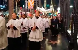 Eucharistische Prozession im Herzen der Stadt  / El Sembrador -  Facebook 18.11.2018 