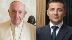 Papst Franziskus und der ukrainische Präsident Wolodymyr Selenskyj.  
 / Quirinale.it/President.gov.ua via Wikimedia.
