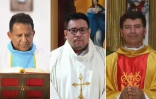 Die Priester Julio Ricardo Norori, Iván Centeno und Cristóbal Gadea / Parroquia San Juan Evangelista de San Juan del Río Coco, Madriz / Parroquia Divina Providencia Jalapa, Nueva Segovia / Diocesis de Jinotega