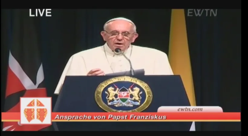 Papst Franziskus sprach im "State House" in Nairobi