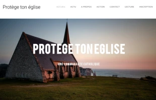 Die Webseite von "Protège ton église" – Schütze Deine Kirche. / protegetoneglise.weebly.com 