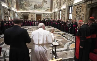 Papst Franziskus mit den deutschen Bischöfen, 17. November 2022 / Vatican Media