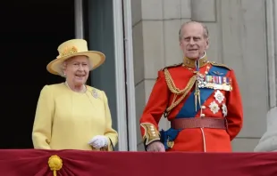 Queen Elizabeth II and the Duke of Edinburgh attend the Trooping of the Colour in London, England, June 16, 2012 / Catchlight Media/Featureflash via Shutterstock.
