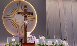 Papst Franziskus feiert am 12. September 2024 eine Messe in Singapur / Daniel Ibáñez / EWTN News