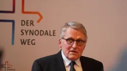 Thomas Sternberg, Präsident des Zentralkomitees der deutschen Katholiken (ZdK) bei einer Pressekonferenz zum "synodalen Weg". / Rudolf Gehrig