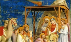 Stern von Bethlehem (Ausschnitt aus einem Fresko von Giotto) / gemeinfrei