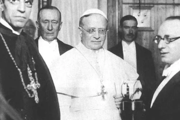 Papst Pius XI. beim Start von Radio Vatikan / Istituto Luce / CNA Deutsch