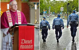 Bischof Timmerevers sprach über die von der Polizei nur mit Verstärkung in den Griff gebrachte Gewalt in Chemnitz am Rande eines Gottesdienstes in der Stadt zur 875-Jahrfeier.  / Bistum Dresden-Meißen // Pixabay (CC0)