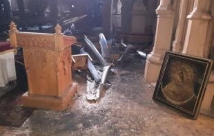 Brandschaden in der St. Nikolaus-Kirche in Kiew, Ukraine 
 / Foto mit freundlicher Genehmigung.