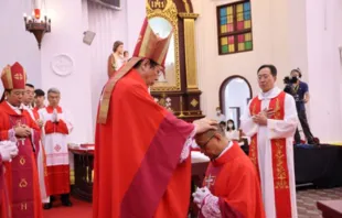 Die Bischofsweihe von Franziskus Cui Qingqi in Wuhan, China, am 8. September 2021. / www.chinacatholic.cn.
