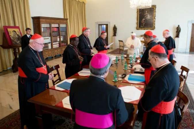 Treffen der "K9"-Gruppe mit Papst Franziskus im Jahr 2013.