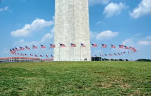 Das Washington Monument, dessen Ostseite die Inschrift "Laus Deo" trägt - Gelobt sei Gott. / Pixabay120019