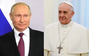 Wladimir Putin und Papst Franziskus / Casa Rosada / Wikimedia (CC BY-SA 2.0) // kremlin.ru / Wikimedia (CC BY-SA 4.0)