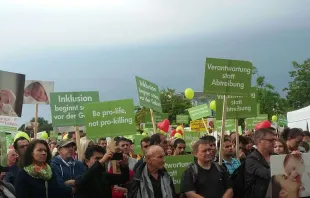 Teilnehmer des Marsches für das Leben in Berlin am 17. September 2016. /  EWTN.TV / Rudolf Gehrig