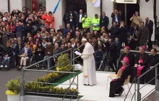 Papst Franziskus in Carpi am 2. April 2017 / CNA/Marco Mancini