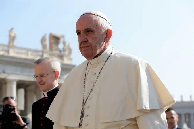 Papst Franziskus bei der Generalaudienz am 12. April 2017