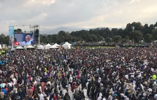 Eucharistiefeier mit Papst Franziskus im Simon Bolivar Park am 7. September 2017. / CNA / Alvaro de Juana