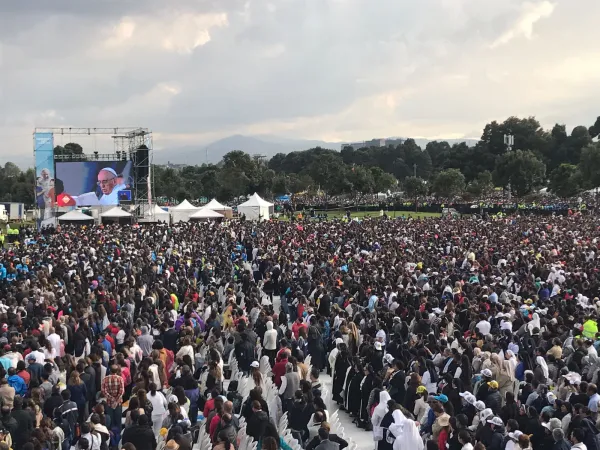 Eucharistiefeier mit Papst Franziskus im Simon Bolivar Park am 7. September 2017.