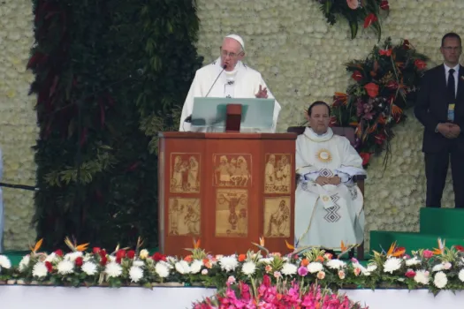 Papst Franziskus predigt in Medellin (Kolumbien) am 9. September 2017 / CNA / David Ramos