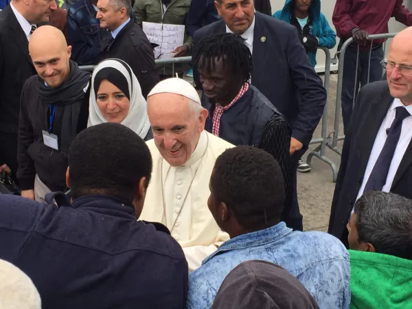 Papst Franziskus in Bologna am 1. Oktober 2017