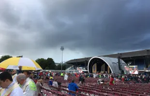 Dunkle Wolken, aber auch Licht über Dublin beim Weltfamilientreffen. / Rudolf Gehrig / EWTN