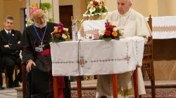 Papst Franziskus vor Priestern, Ordensleuten und Seminaristen in der Kathedrale von Rabat am 31. März 2019 / Alan Holdren / CNA Deutsch