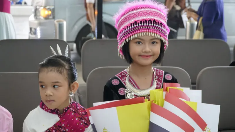 Begrüßung von Papst Franziskus in Bangkok am 20. November 2019