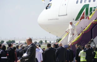 Ankunft von Papst Franziskus in Thailand am 20. November 2019 / Hannah Brockhaus / CNA Deutsch