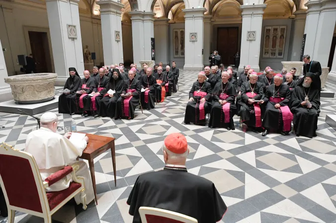 Die Ansprache von Papst Franziskus vor Bischöfen am 12. September 2021 in Budapest.