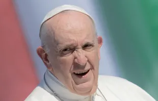 Papst Franziskus auf dem Heldenplatz in Budapest am 12. September 2021. / Daniel Ibáñez / CNA Deutsch 