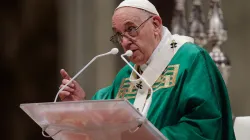Papst Franziskus predigt zum "Welttag der Armen" im Petersdom am 14. November 2021. / Daniel Ibáñez / CNA Deutsch 