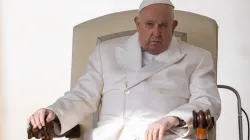 Papst Franziskus am 6. März 2024 auf dem Petersplatz im Vatikan. / Daniel Ibáñez / CNA Deutsch