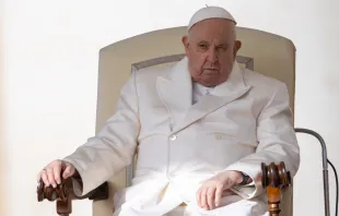 Papst Franziskus am 6. März 2024 auf dem Petersplatz im Vatikan. / Daniel Ibáñez / CNA Deutsch