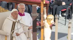 Papst Franziskus bei der Eröffnung der zweiten Sitzung der Weltsynode am 2. Oktober 2024 / Daniel Ibáñez / EWTN News