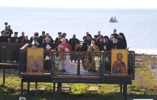 Papst Leo XIV. in İznik in der Türkei / Elias Turk / EWTN News