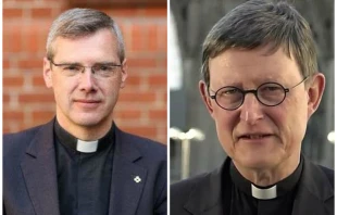 Bischof Wilmer (links) und Kardinal Woelki / Gemeinschaft der Herz-Jesu-Priester // Screenshot via YouTube