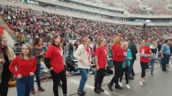 Jugendliche beim Gebetstag am 6. Oktober / Polnische Bischofskonferenz