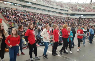 Jugendliche beim Gebetstag am 6. Oktober / Polnische Bischofskonferenz